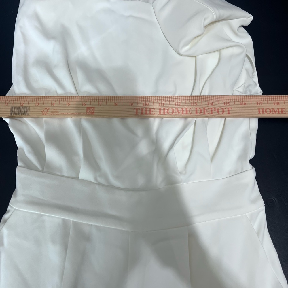 Fehaute white sleeveless jumpsuit new size 6 - Picture 5 of 13